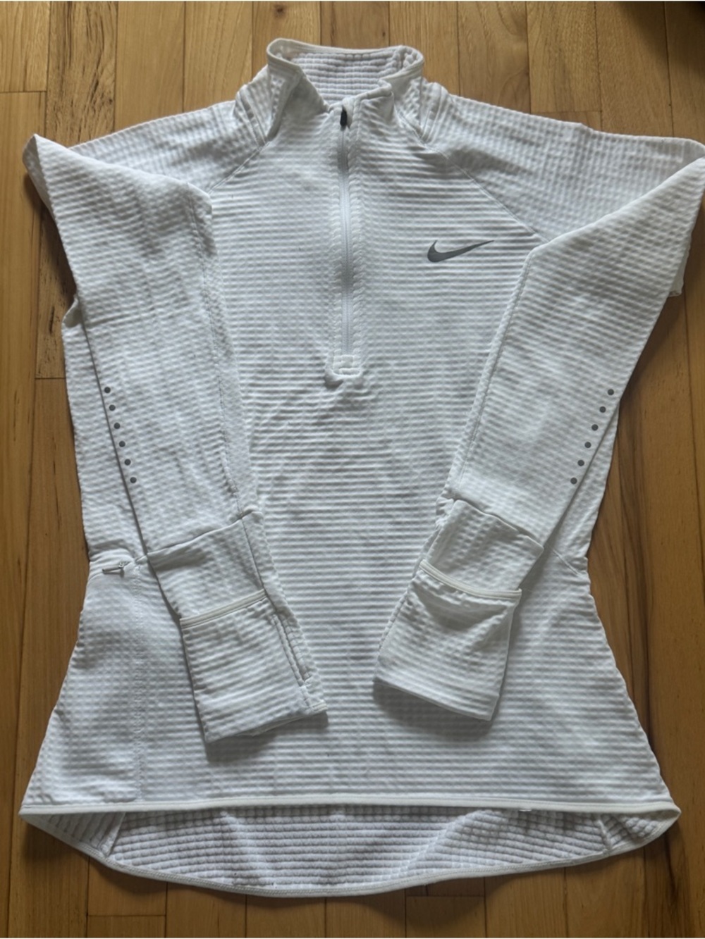 Nike Women's Therma-FIT Element White  Half-Zip Size S